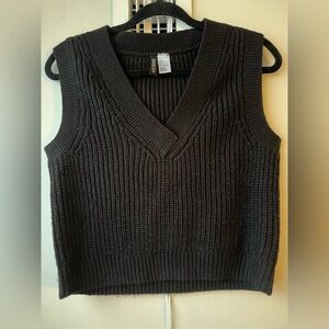 H&M Black Knit Vest